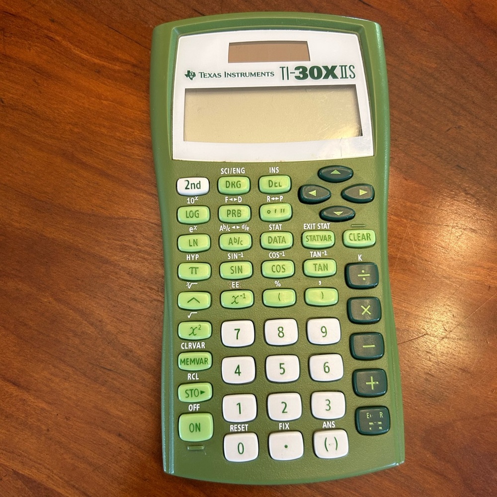 Texas Instruments TI-30X IIS Olive and Lime Calculator